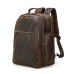Vintage Brown Full Grain Leather 17 Inches Laptop Backpack for Men