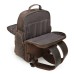 Vintage Brown Full Grain Leather 17 Inches Laptop Backpack for Men